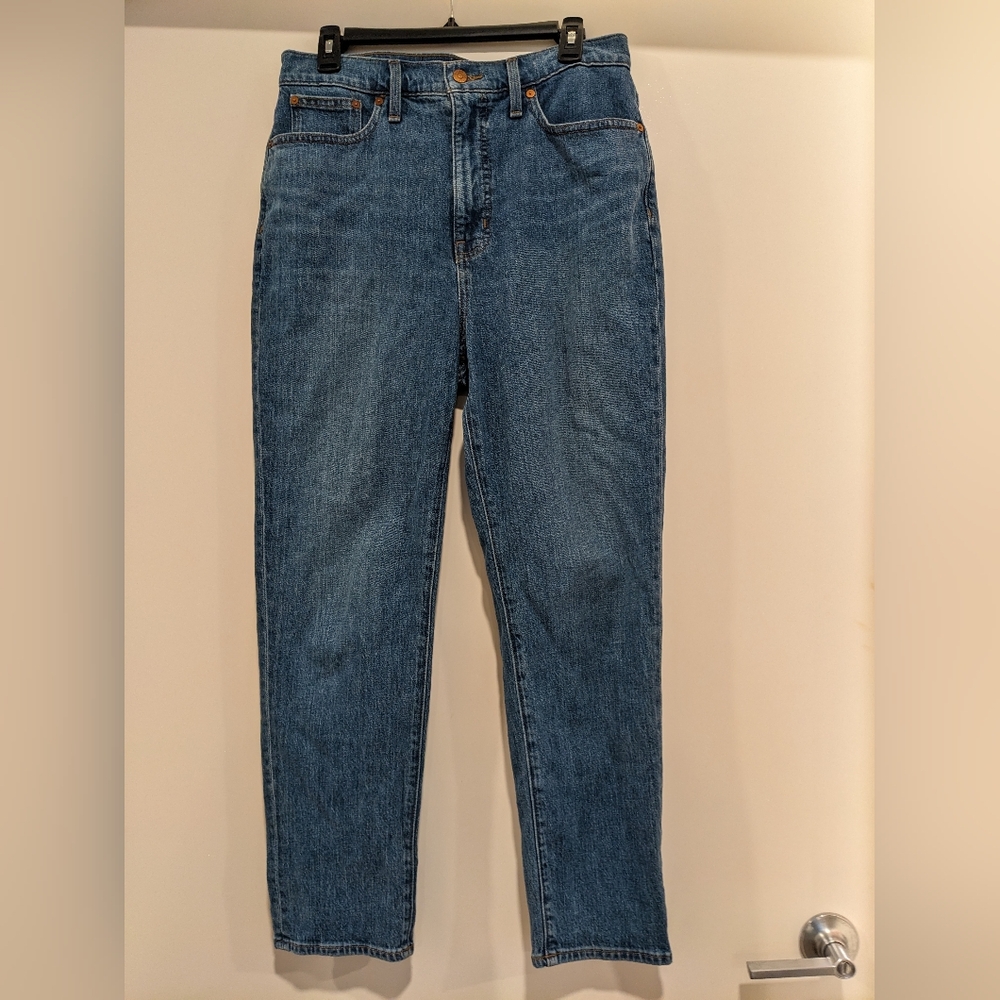 Madewell Jeans Women High Waist Mom Jeans Size 29 Blue (Pocatello Wash)